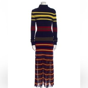 Super cute fitted sweater dress with chiffon skirt